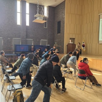 1차 건강교육 진행 이미지