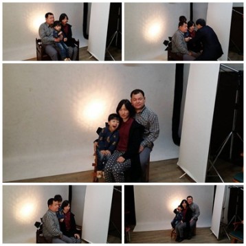 가족사진 촬영 진행 이미지