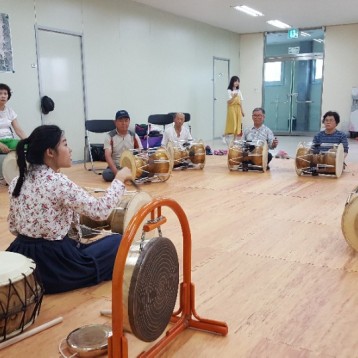 한국문화예술교육진흥원이 지원하는 신나는 국악수업 진행 이미지