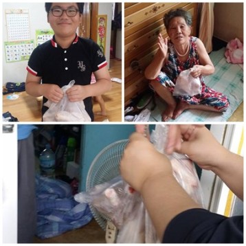 다가오는 말복을 맞이하여 재가장애인분들께 삼계탕용 생닭 전달 이미지