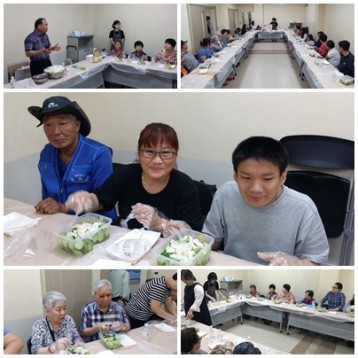 지역사례지원팀 오이피클 만들기 진행 이미지