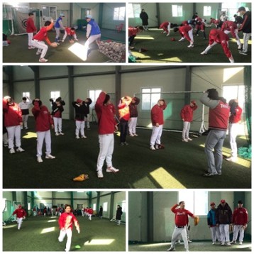 ET야구단  G5베이스볼 연습장에서 훈련 진행 이미지